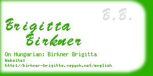 brigitta birkner business card